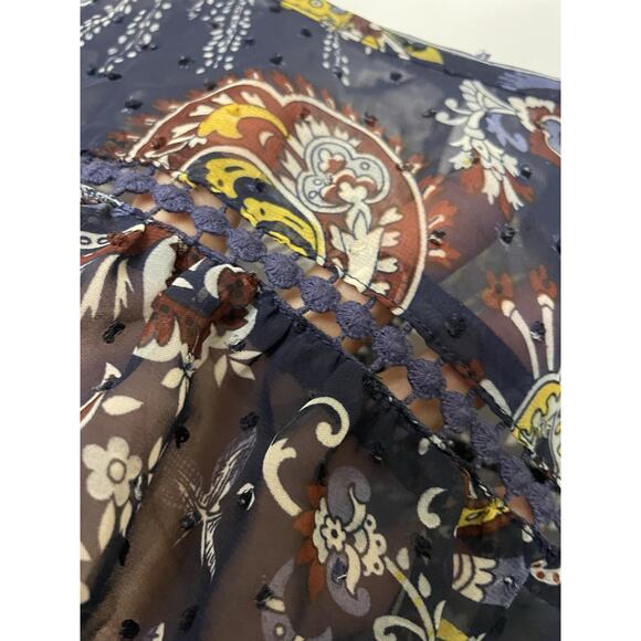 Style &Co Top Women’s Size 2X Boohoo Floral Paisley Boydell High-low Hem Blouse - Picture 7 of 11